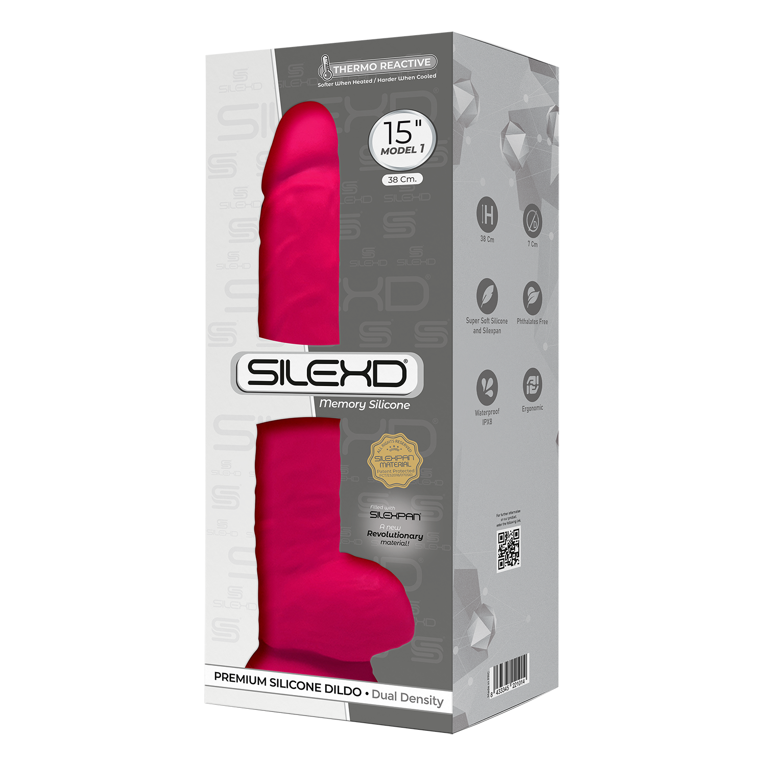 Silexd - Dildo Premium Silicone Mod.1 15'' - Fucsia