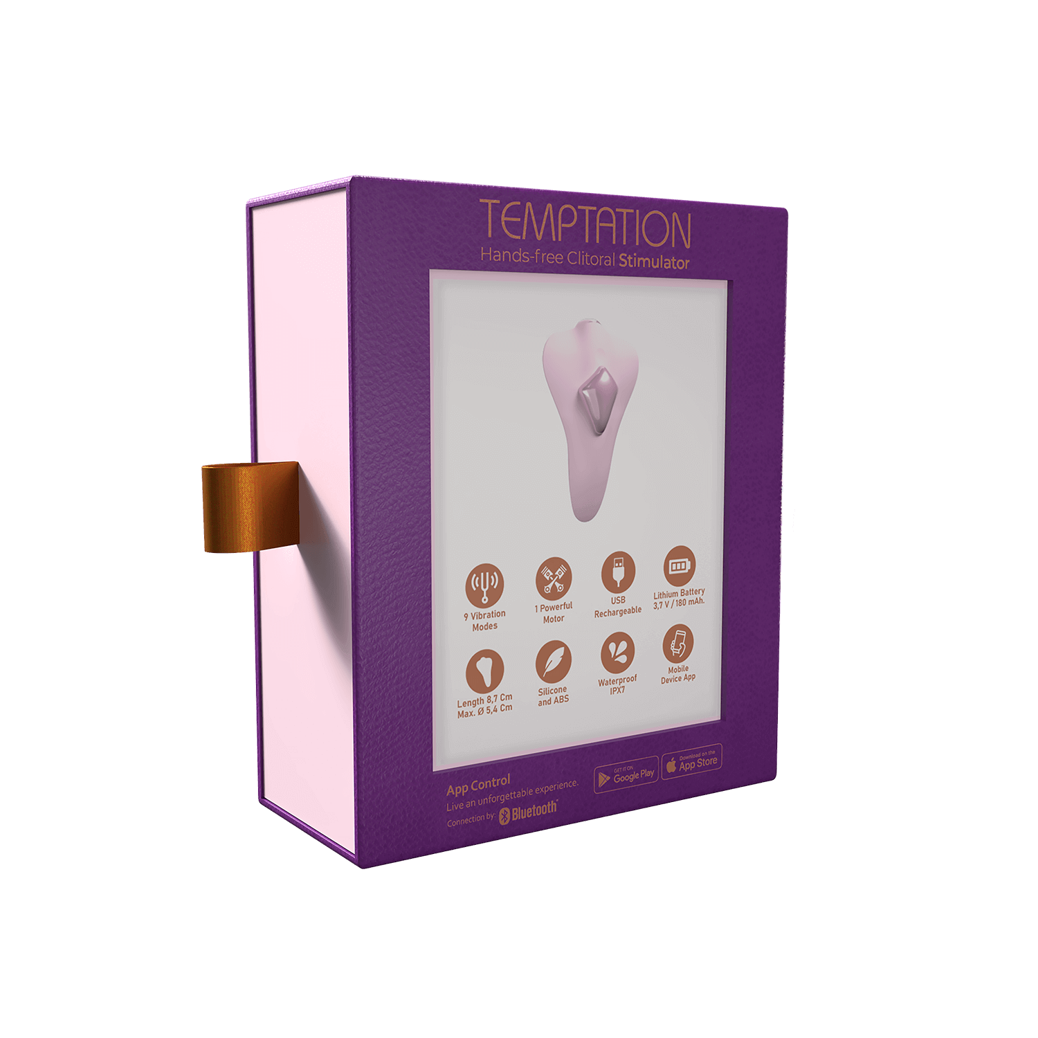 Adrien Lastic - Stimolatore Clitorideo con Controllo a Distanza Temptation - Rosa