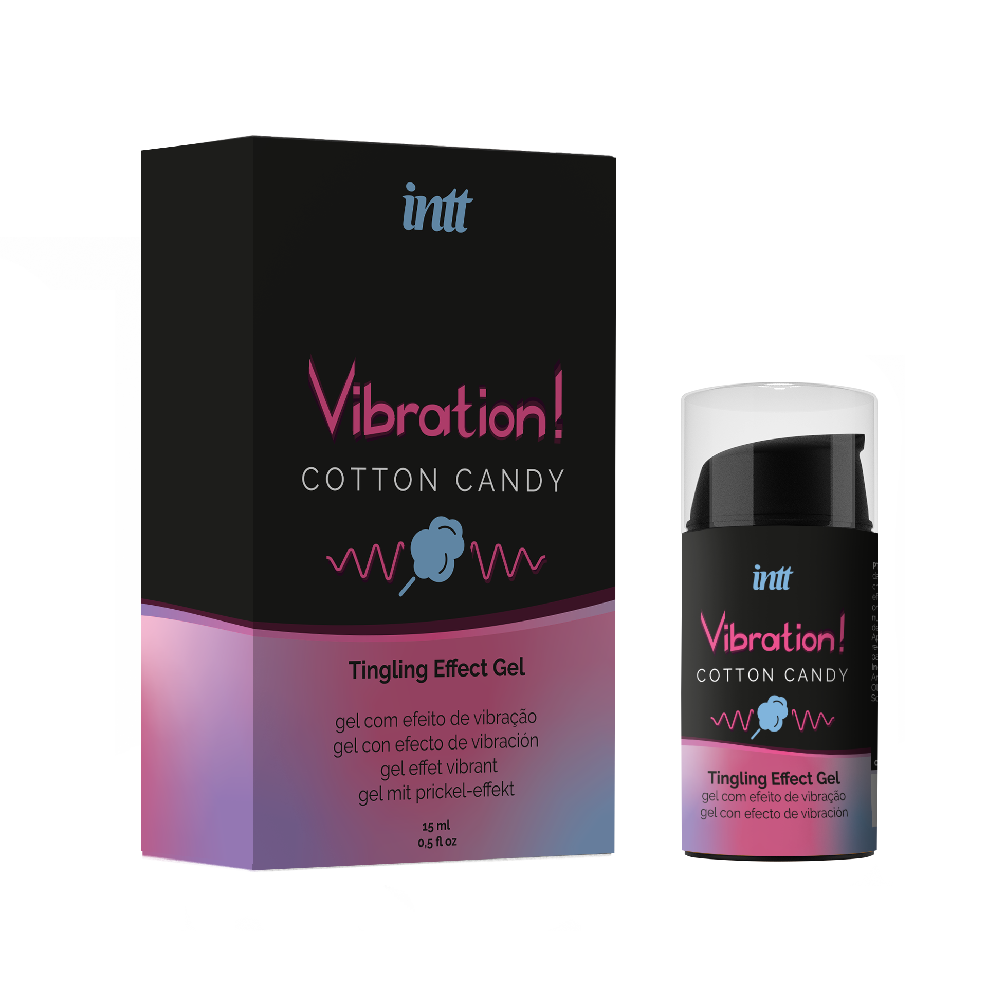 Intt - Gel Vibrante Cotton Candy - 15 ml