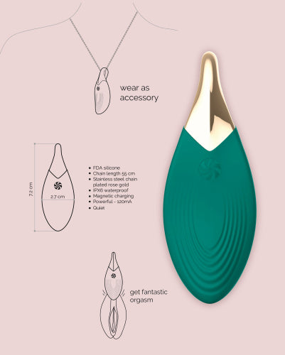 Lola Games - Vibratore Collana Leaf - Verde