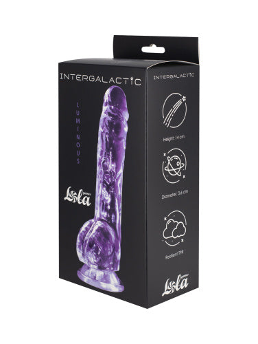Lola Games - Dildo Trasparente Luminous - Viola