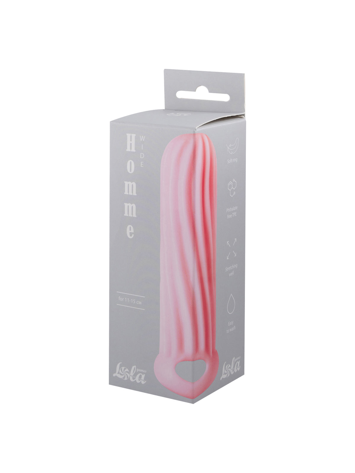 Lola Games - Guaina Stimolante Wide 11-15 cm - Rosa