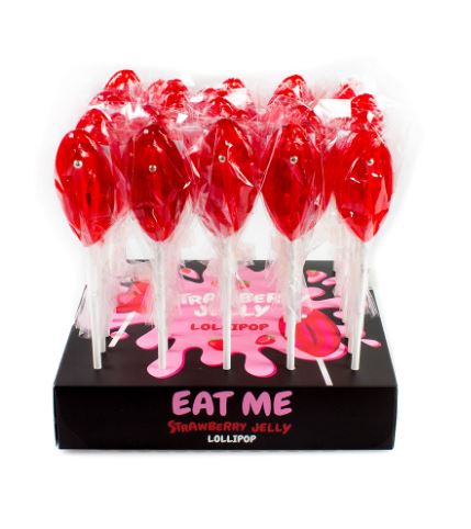 Secret Play -  Espositore Lecca Lecca Vulva - Fragola