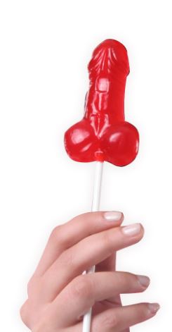 Secret Play -  Espositore Lecca Lecca Pene - Fragola