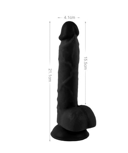 VSC Novelty - Dildo Realistico Mr. Rude - Nero - 8.3"