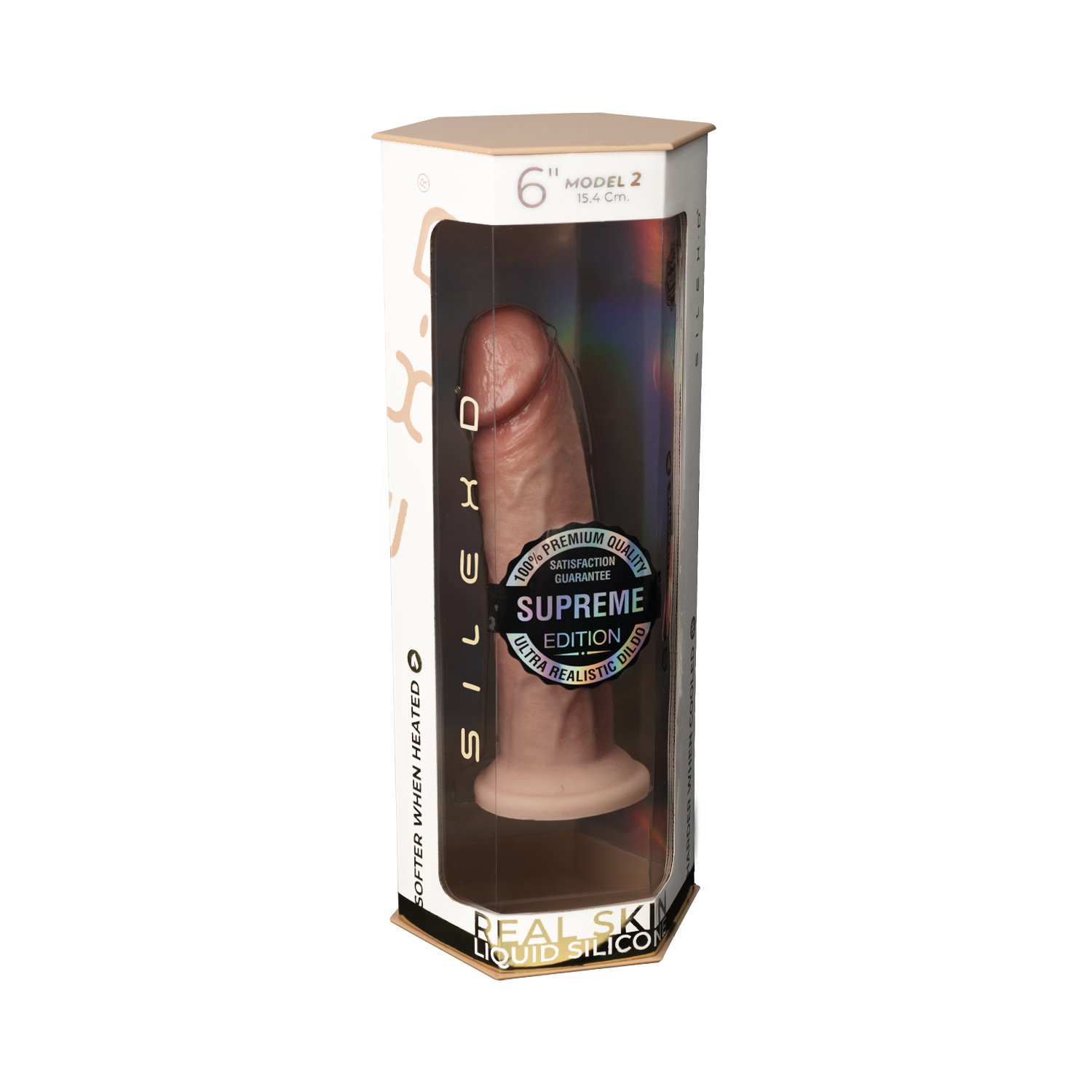 SilexD - Dildo Premium Real Skin Model 2 - 6"
