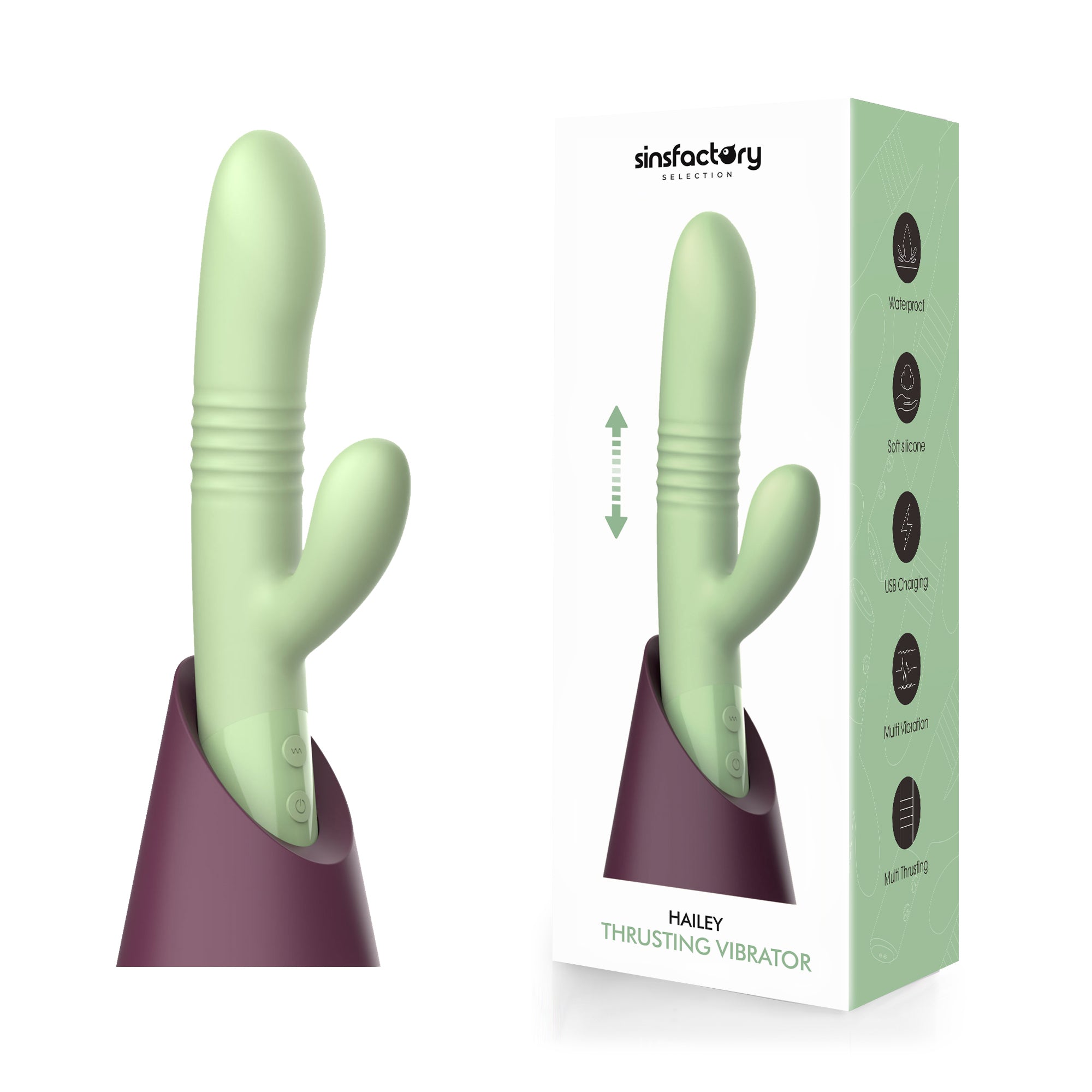 SinsFactory Selection - Thrusting Vibrator - Hailey - Verde