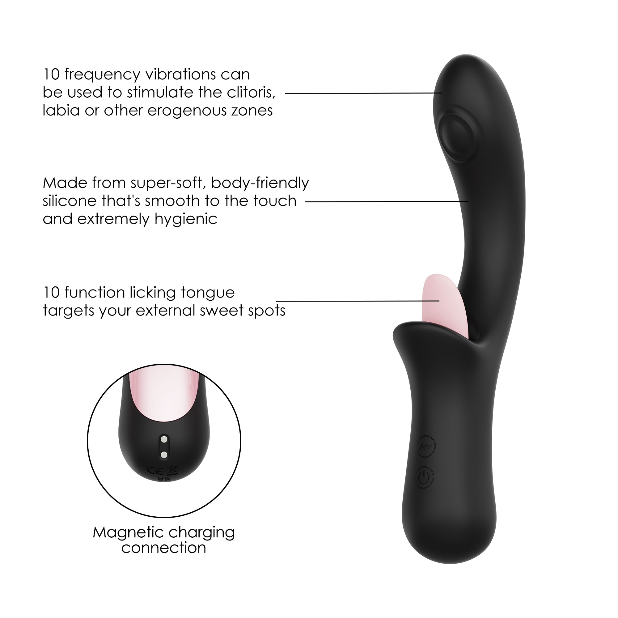 SinsFactory Selection - Multi-Funcional Tongue Licking Vibrator - Gemma