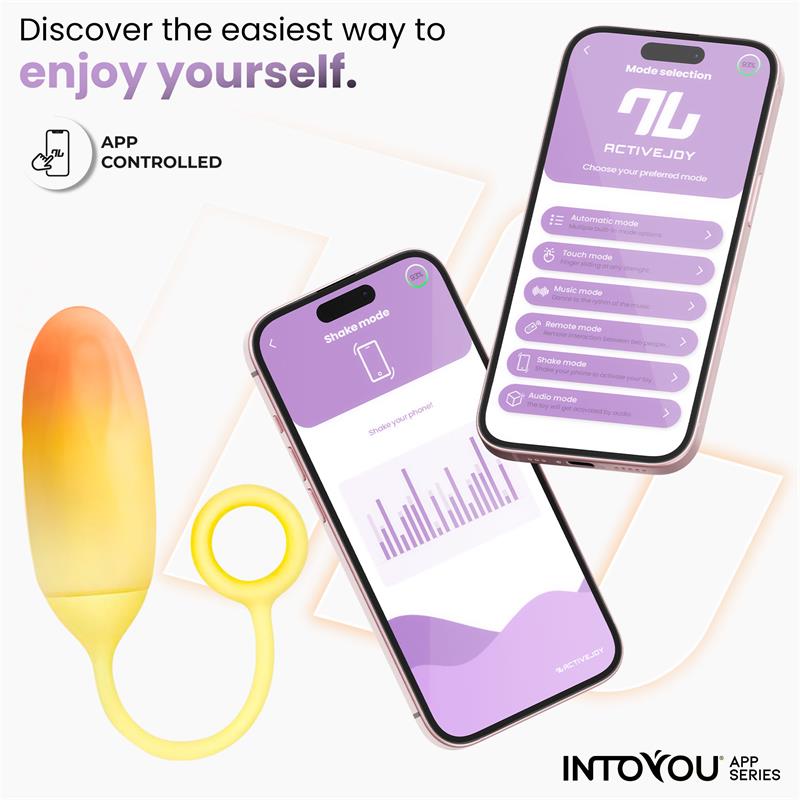 Into You - Ovetto Vibrante + APP - Giallo e Arancione