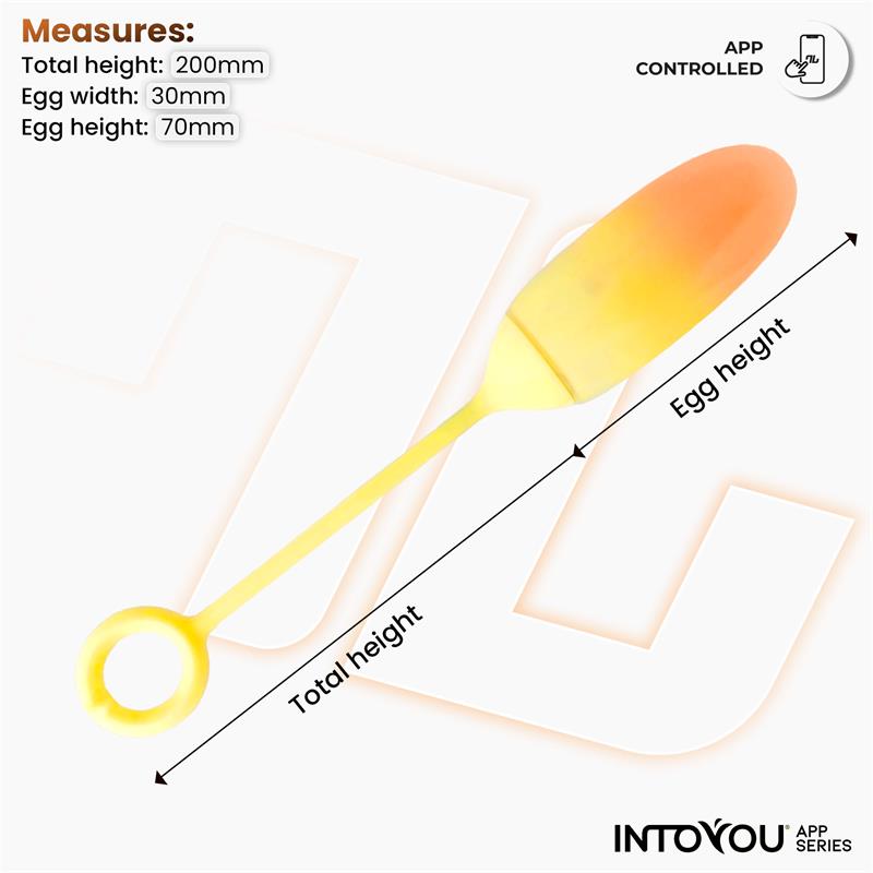 Into You - Ovetto Vibrante + APP - Giallo e Arancione