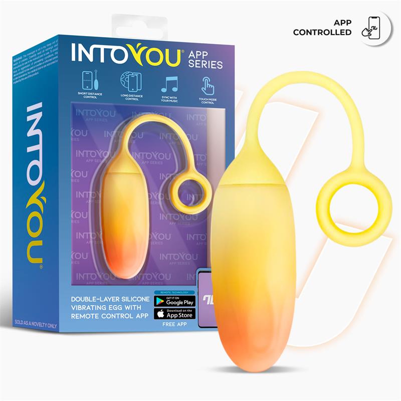 Into You - Ovetto Vibrante + APP - Giallo e Arancione