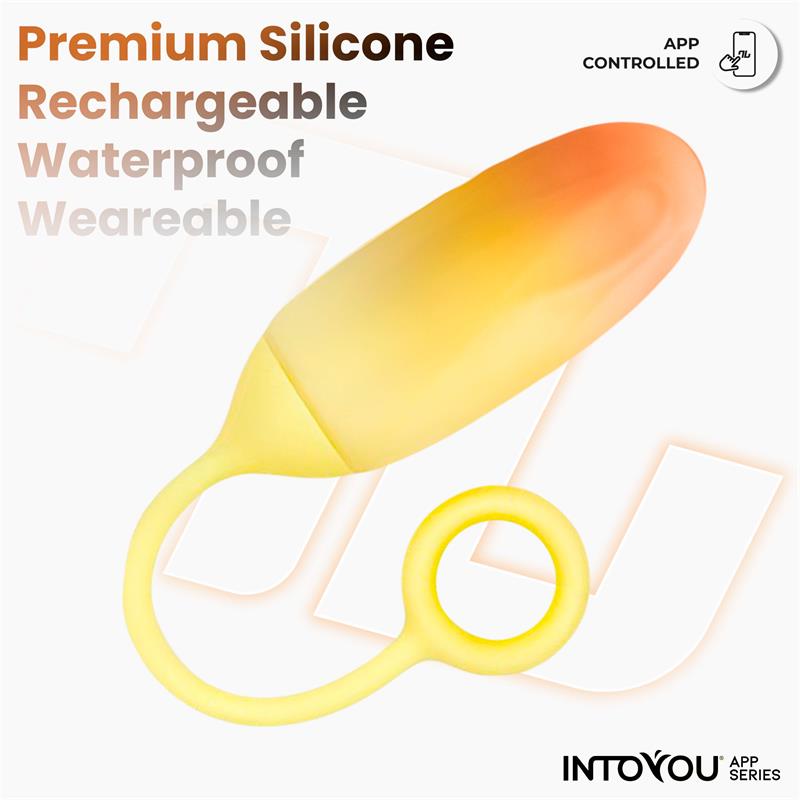 Into You - Ovetto Vibrante + APP - Giallo e Arancione