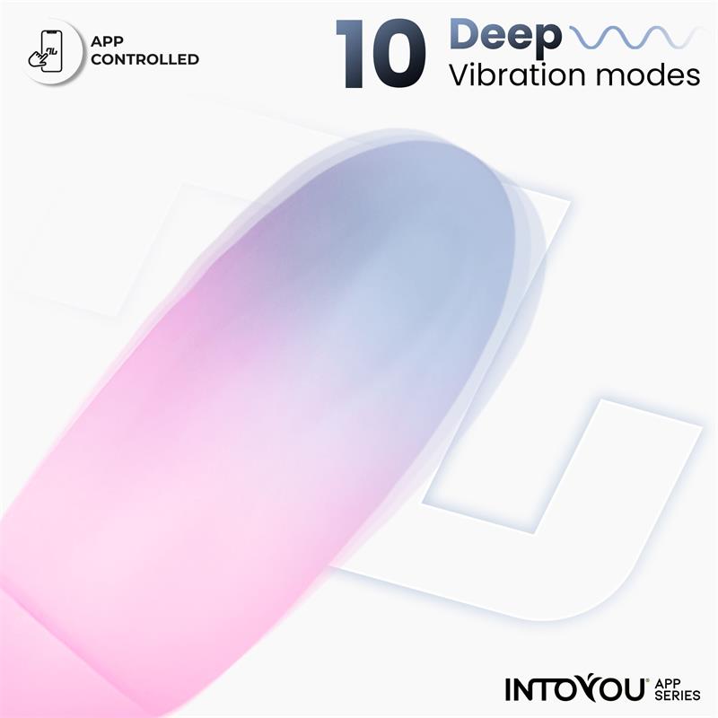Into You - Ovetto Vibrante + APP - Blu e Rosa