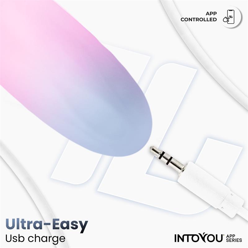 Into You - Ovetto Vibrante + APP - Blu e Rosa