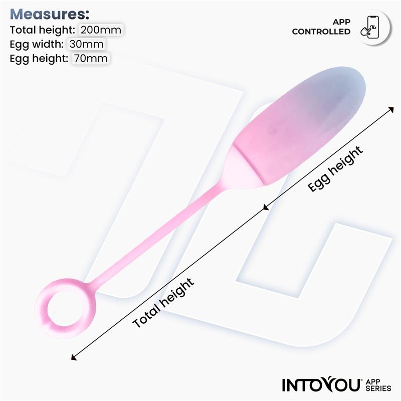 Into You - Ovetto Vibrante + APP - Blu e Rosa