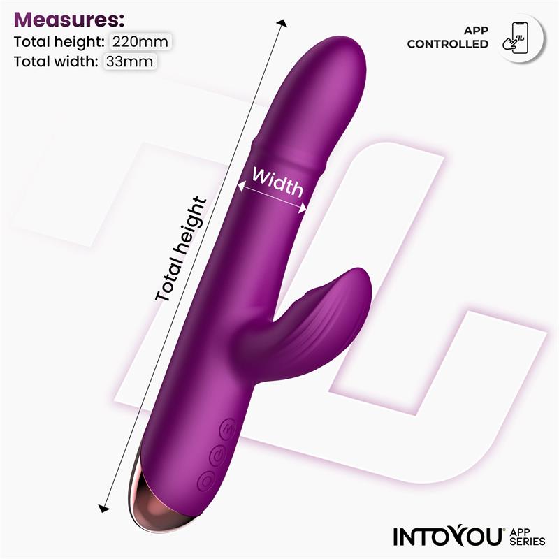 Into You - Sendel Vibe - Vibratore con Anello di Palline Interne Su e Giù e Pulsazione Clitoridea + APP