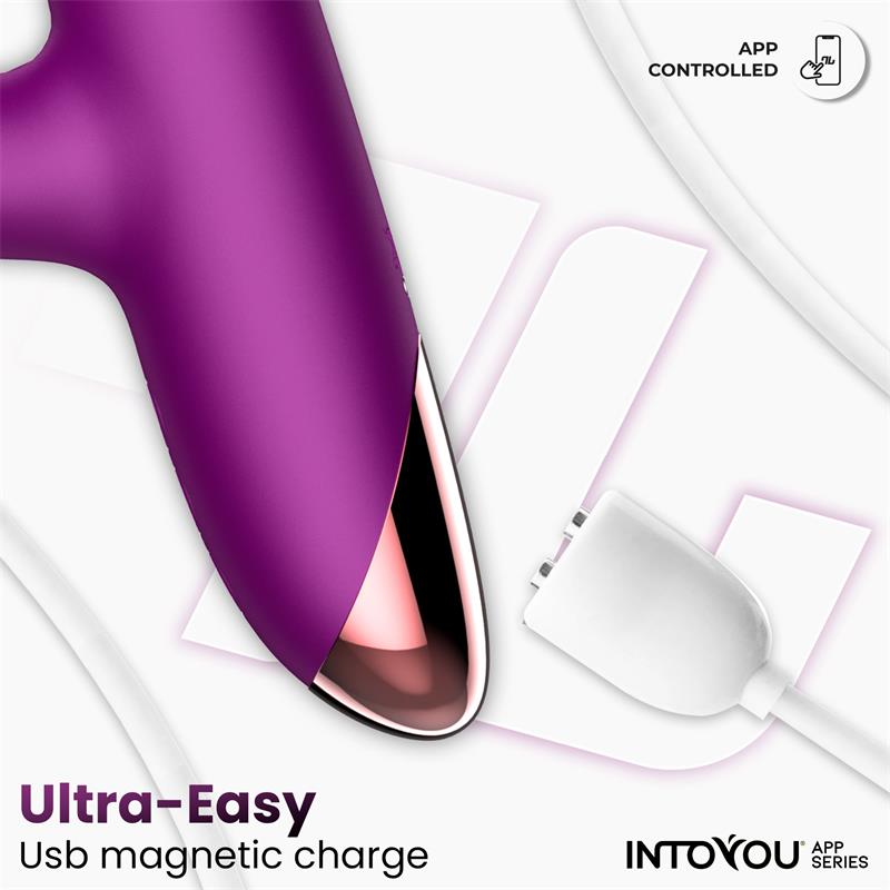 Into You - Sendel Vibe - Vibratore con Anello di Palline Interne Su e Giù e Pulsazione Clitoridea + APP