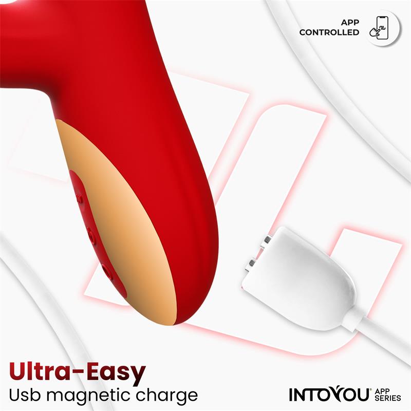 Into You - Ascen - Vibratore Thrusting e Movimento Wave e Stimolazione Clitoridea con Pallina + APP