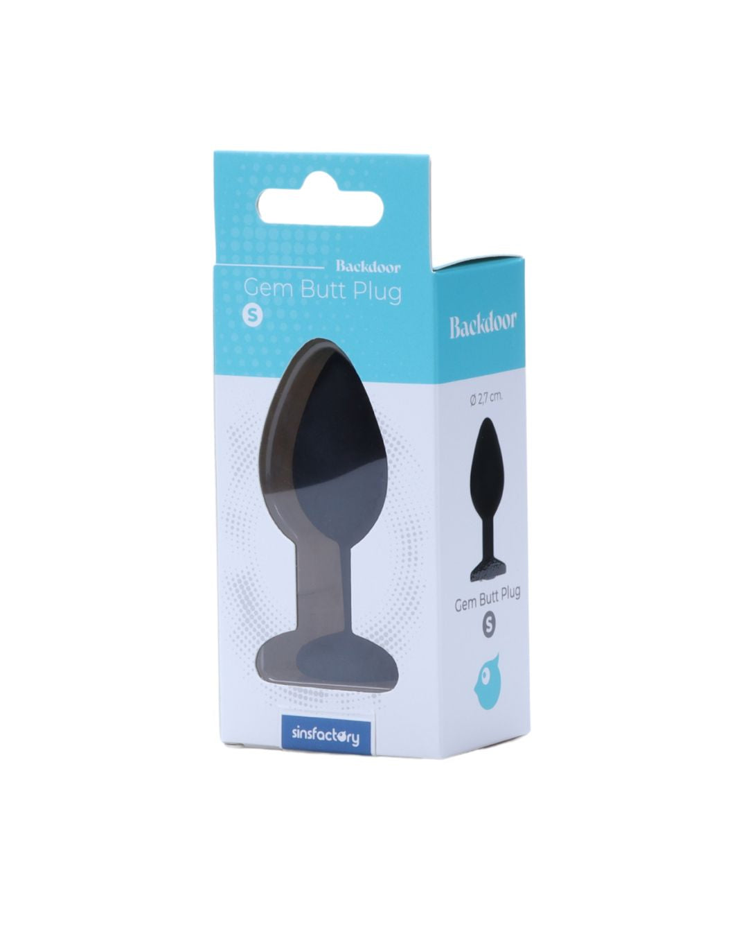 SinsFactory - Gem Butt Plug - S - Nero