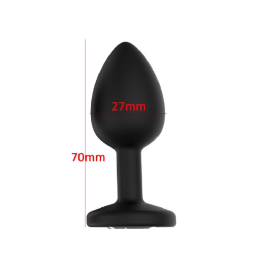 SinsFactory - Gem Butt Plug - S - Nero