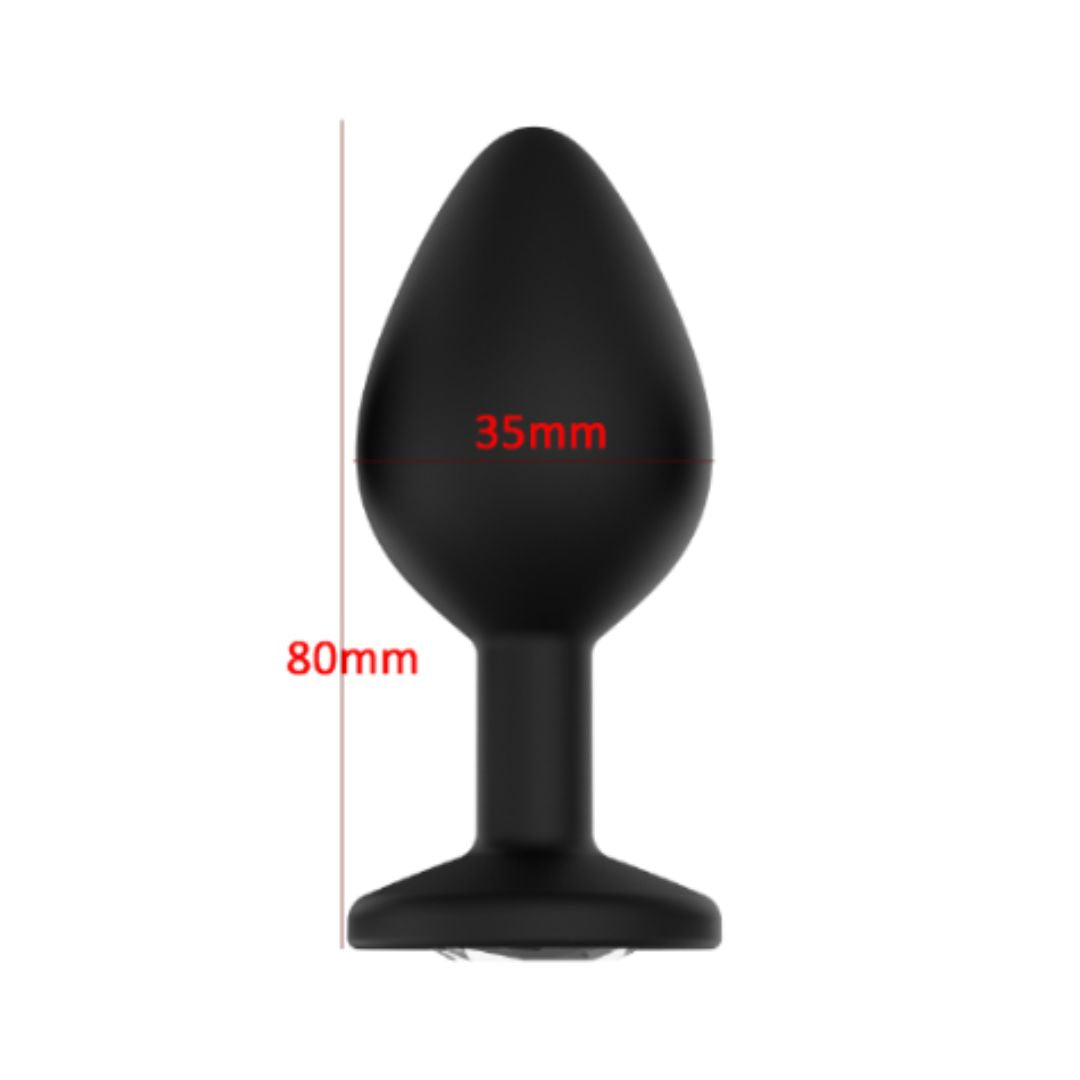 SinsFactory - Gem Butt Plug - M - Nero