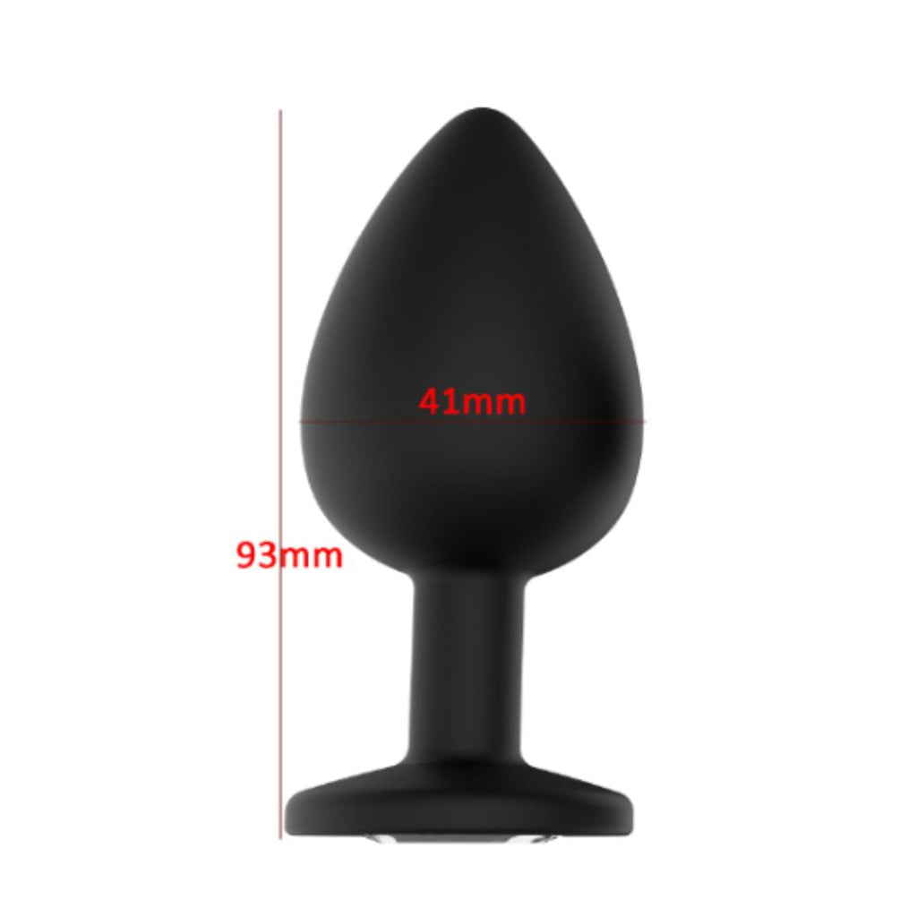SinsFactory - Gem Butt Plug - L - Nero