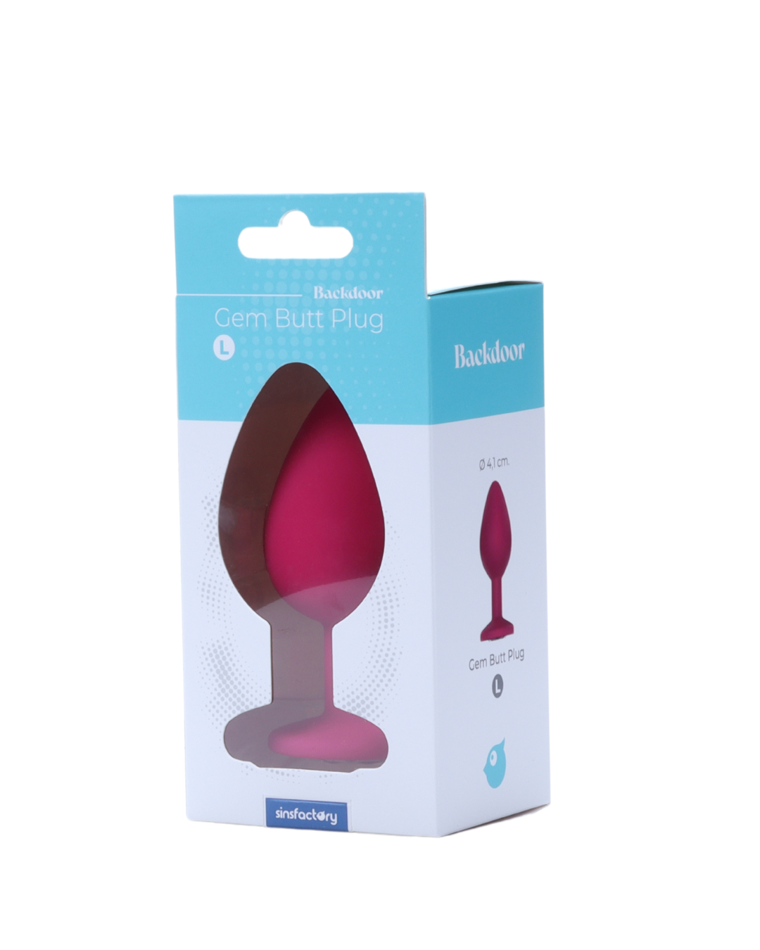SinsFactory - Gem Butt Plug - L - Fucsia