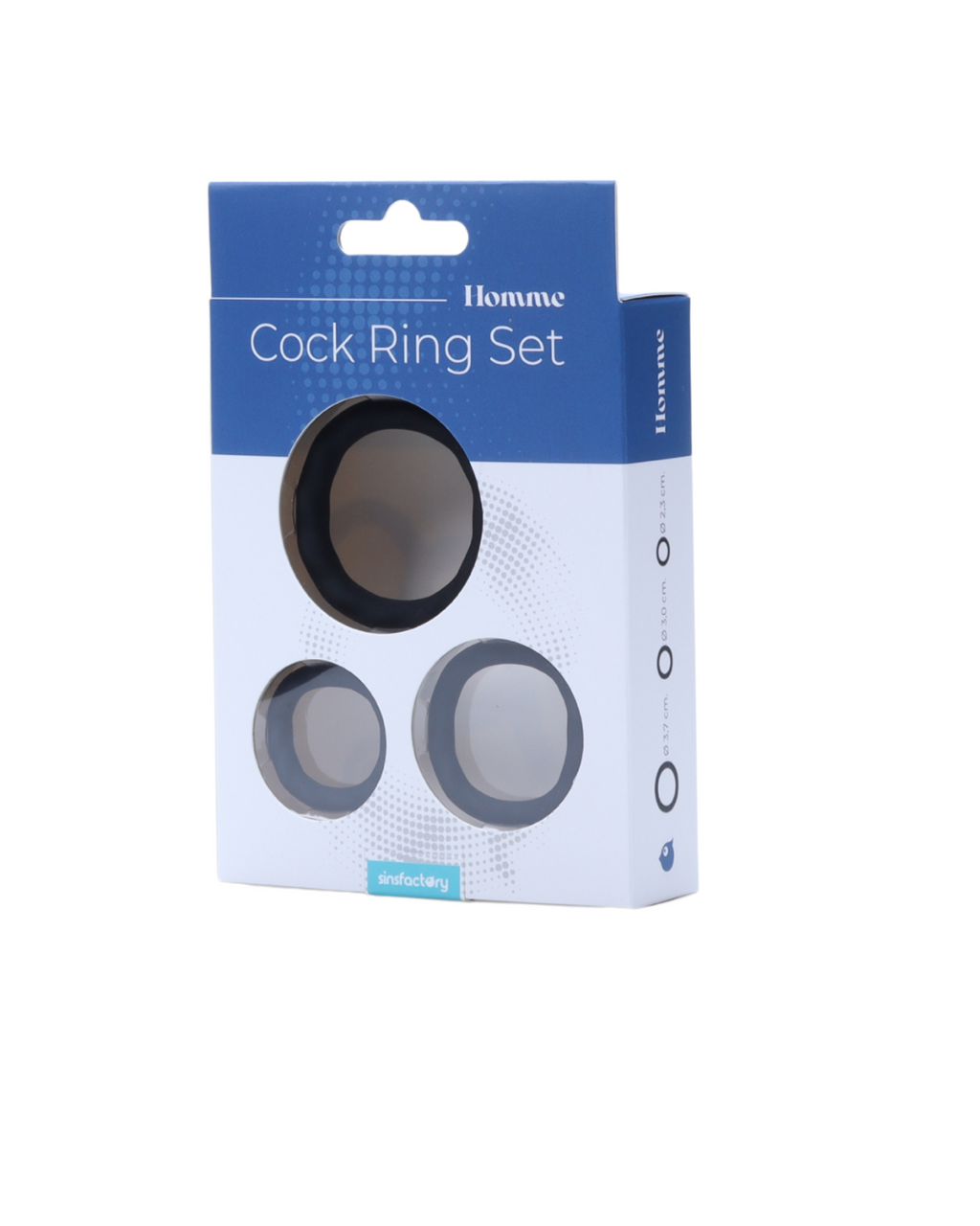 SinsFactory - Silicone Cock Ring Set - 23 - 30 - 37