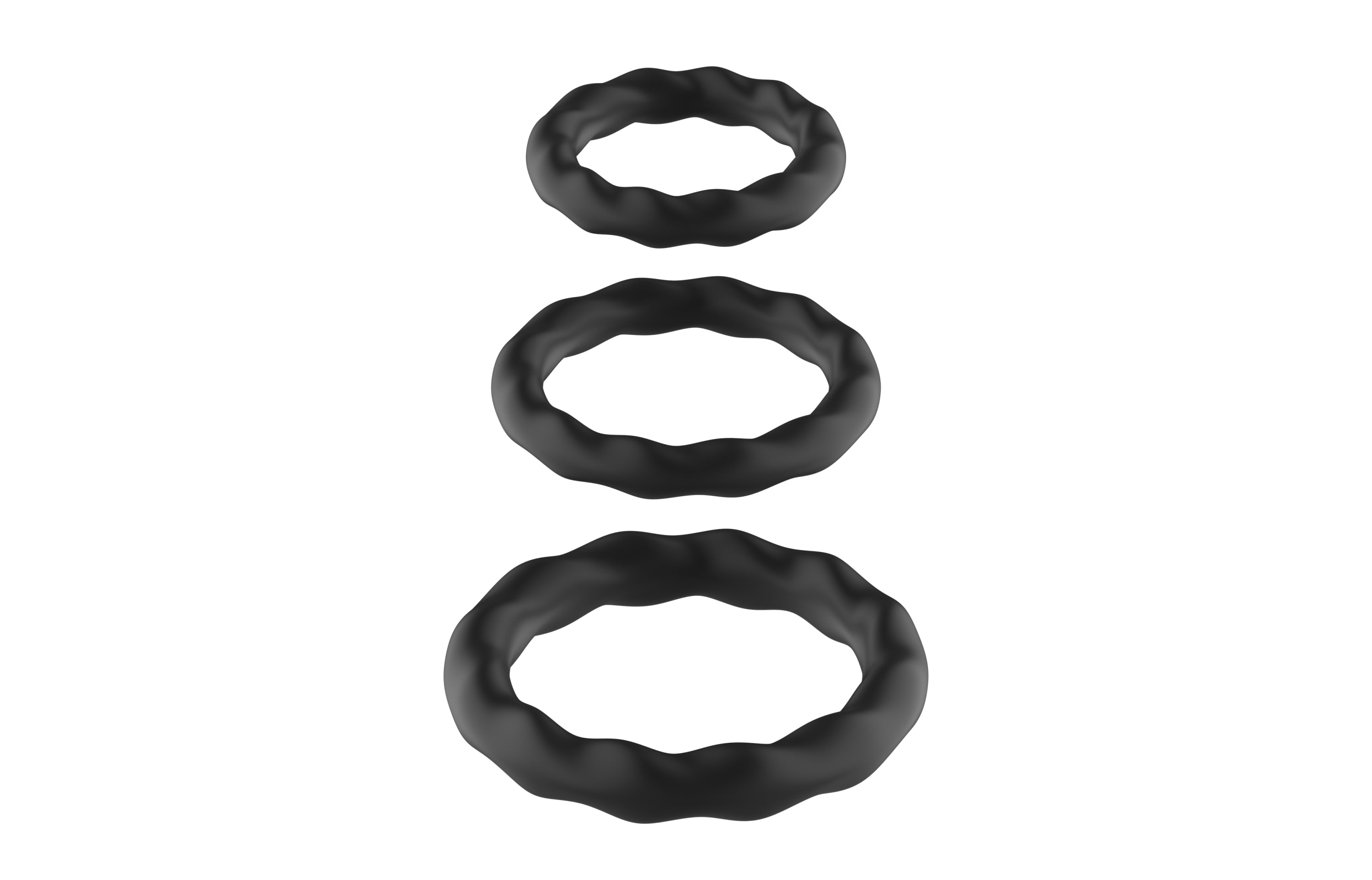 SinsFactory - Silicone Cock Ring Set - 23 - 30 - 37