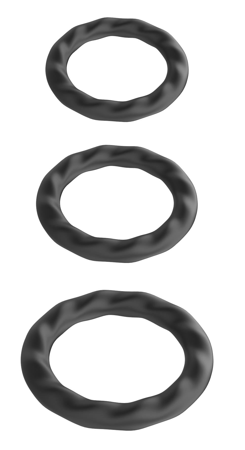 SinsFactory - Silicone Cock Ring Set - 23 - 30 - 37