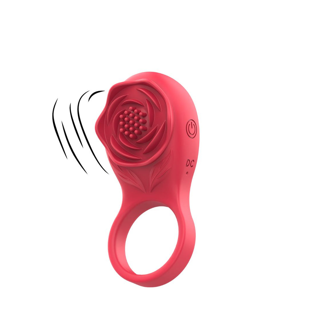 SinsFactory - Vibrating Rose Cock Ring