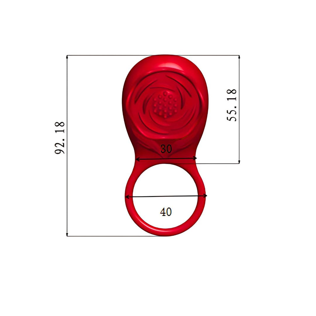 SinsFactory - Vibrating Rose Cock Ring