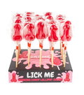 Secret Play - Espositore Lecca Lecca Effetto Caldo Piccante a Forma di Pene - gusto Ciliegia - 40 pz