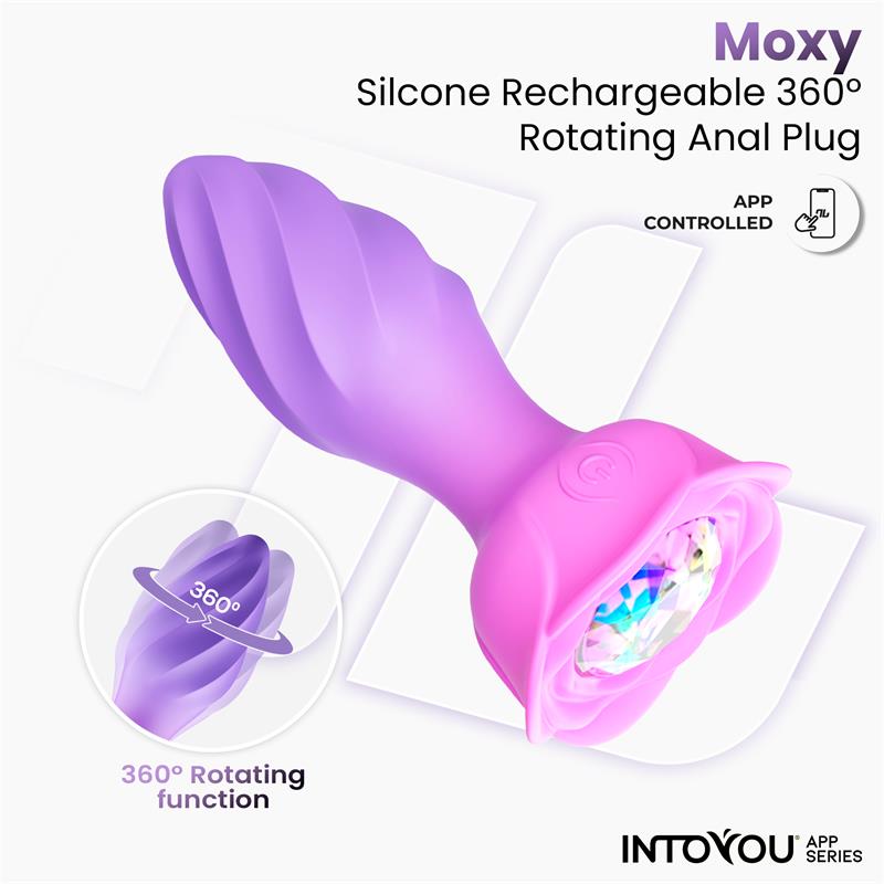 Into You - Moxy - Plug Anale Vibrante e Rotante 360° + APP