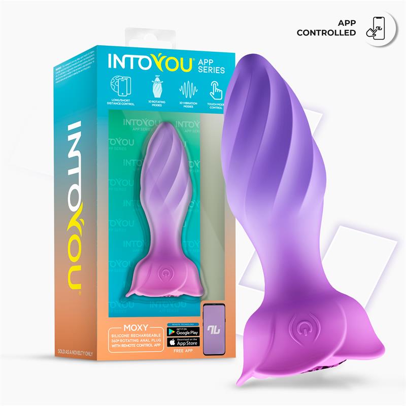 Into You - Moxy - Plug Anale Vibrante e Rotante 360° + APP