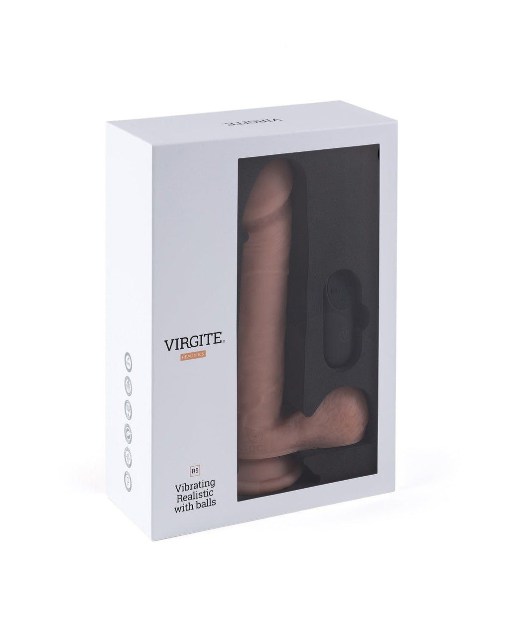 VIBRATORE REALISTICO R5" 21CM CON TELECOMANDO"