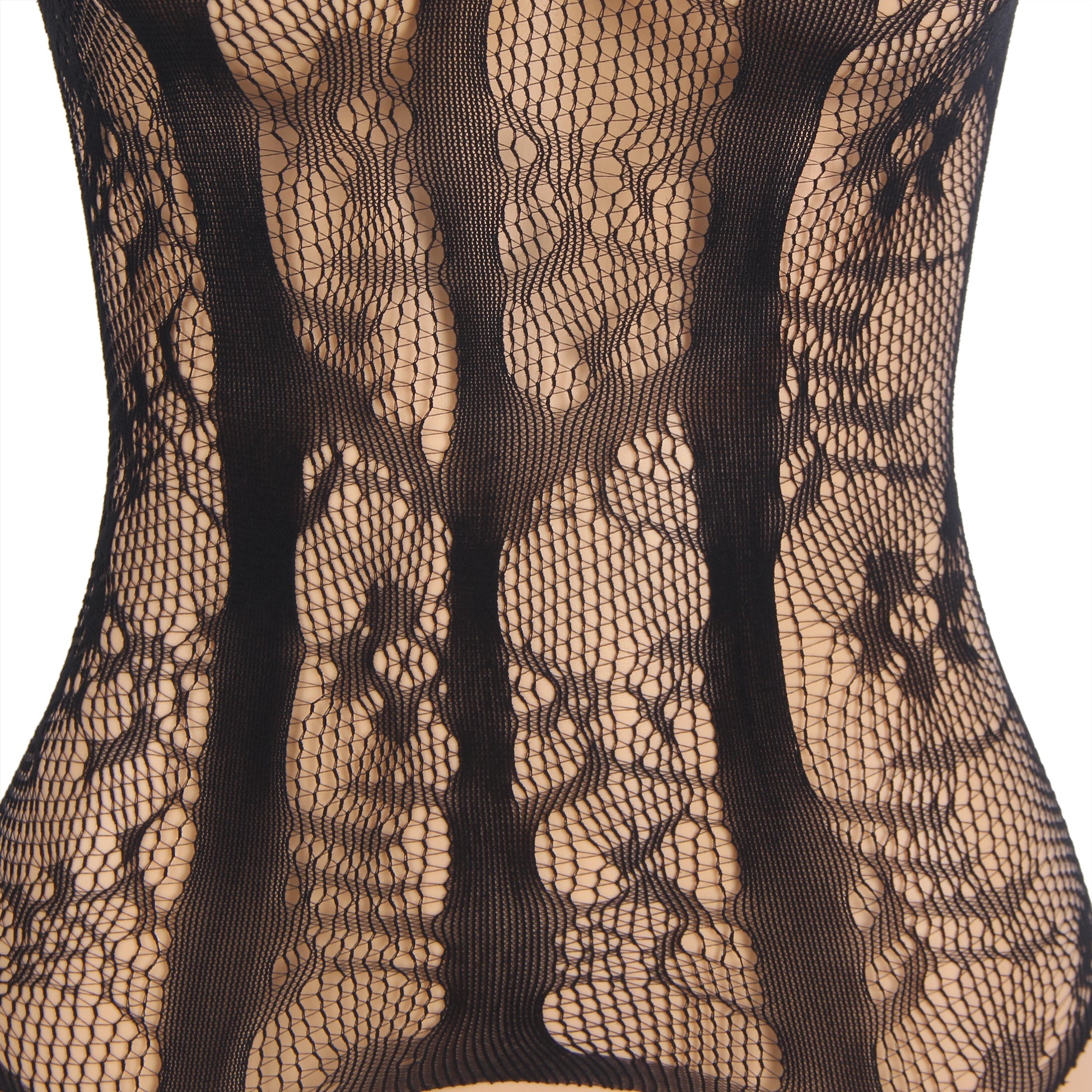 Oh Yeah - Bodystocking Floreale - Nero