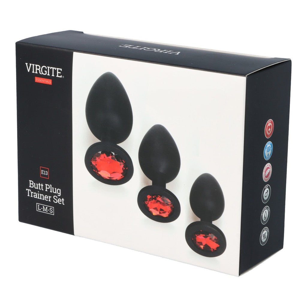 SET SPINA X3 E13 SILICONE NERO-RUBINO