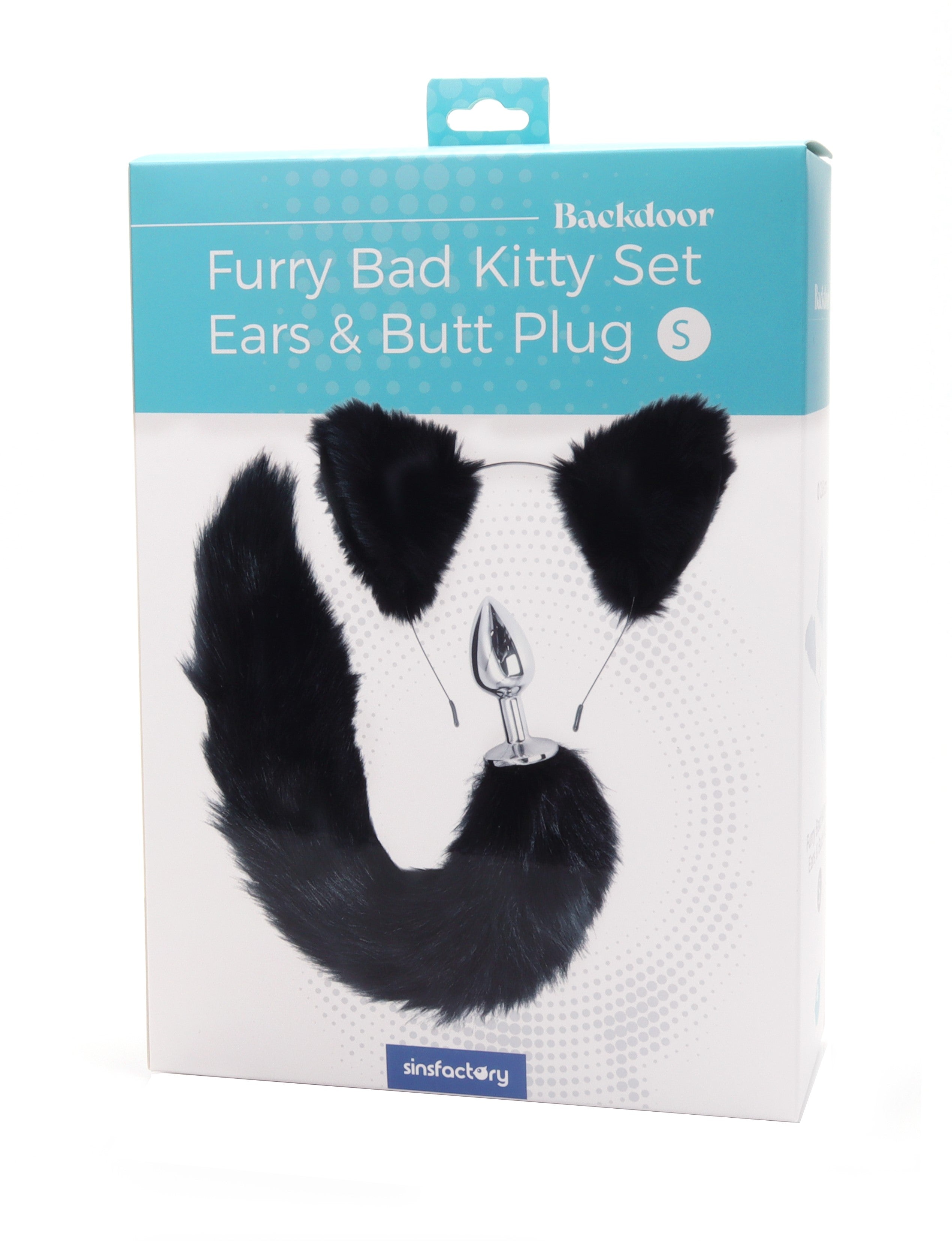 SinsFactory - Furry Bad Kitty Set - Ears & Butt Plug S