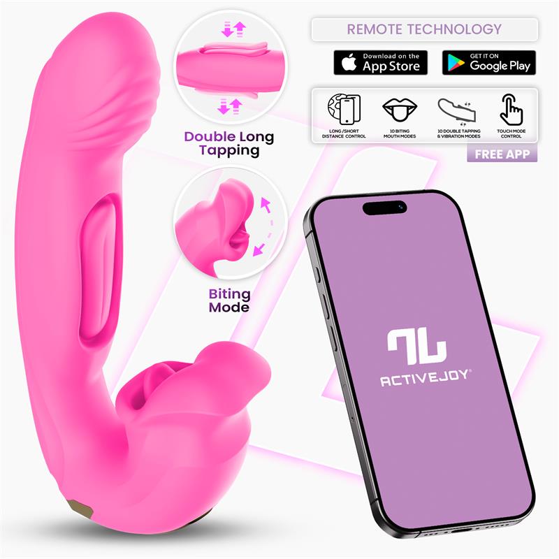 Into You - Bimby -  Vibratore Punto G con Doppia Lingua Tapping e Biting + APP