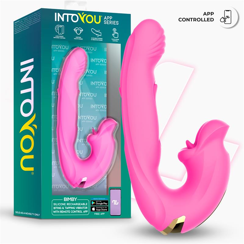 Into You - Bimby -  Vibratore Punto G con Doppia Lingua Tapping e Biting + APP