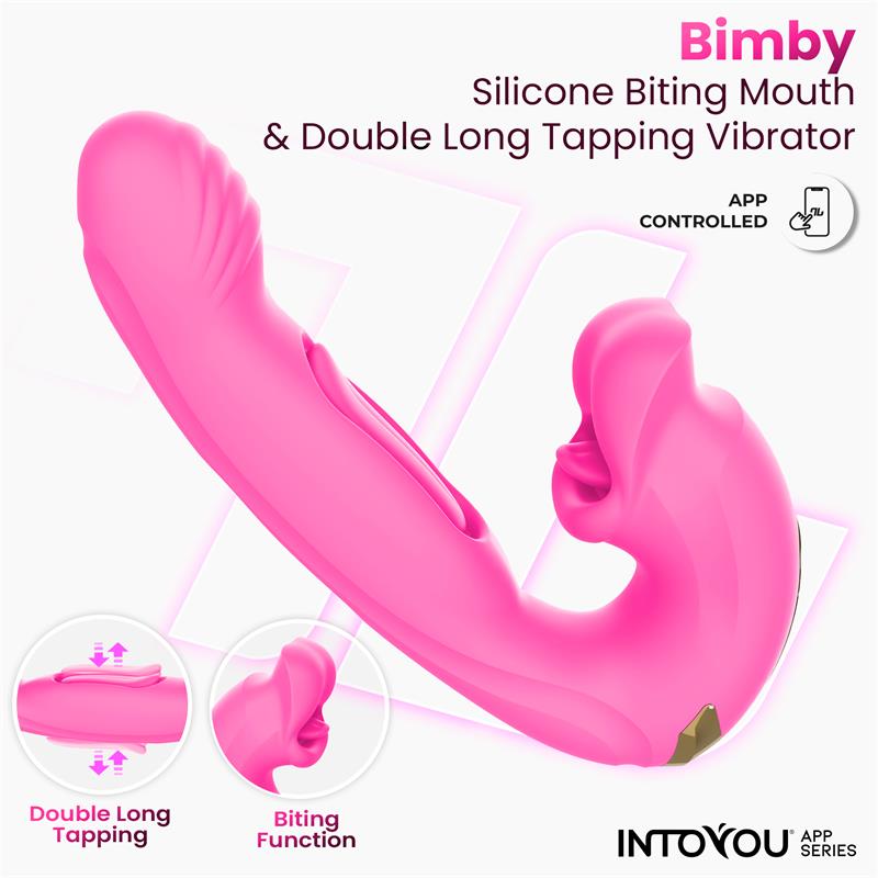 Into You - Bimby -  Vibratore Punto G con Doppia Lingua Tapping e Biting + APP