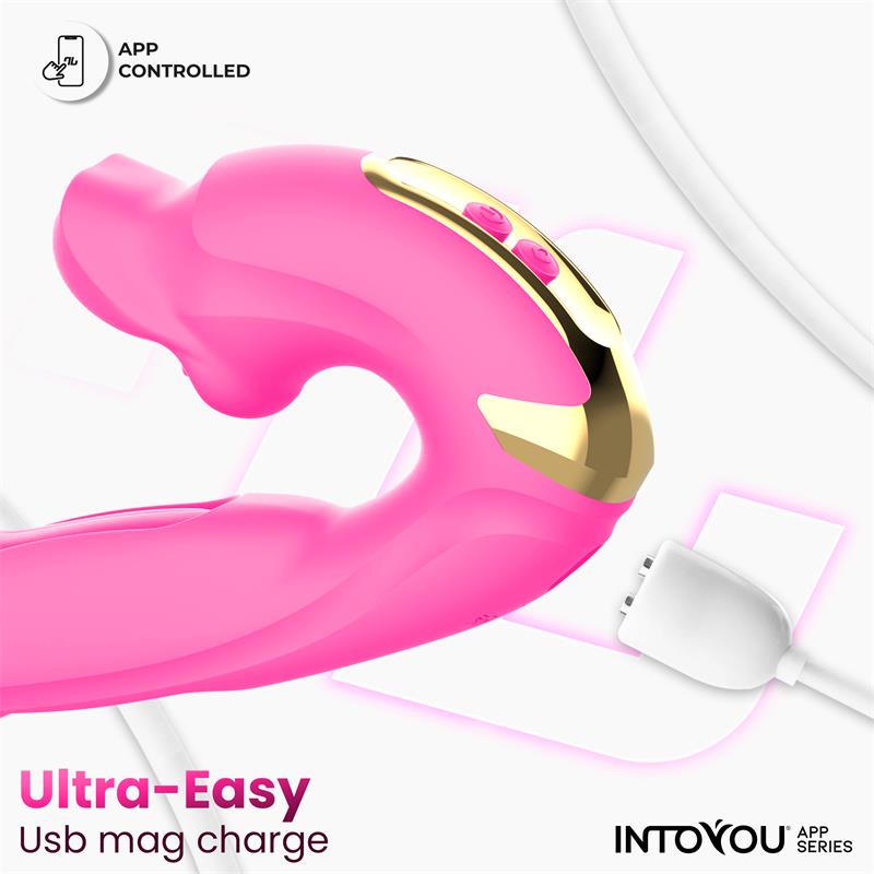 Into You - Bimby -  Vibratore Punto G con Doppia Lingua Tapping e Biting + APP