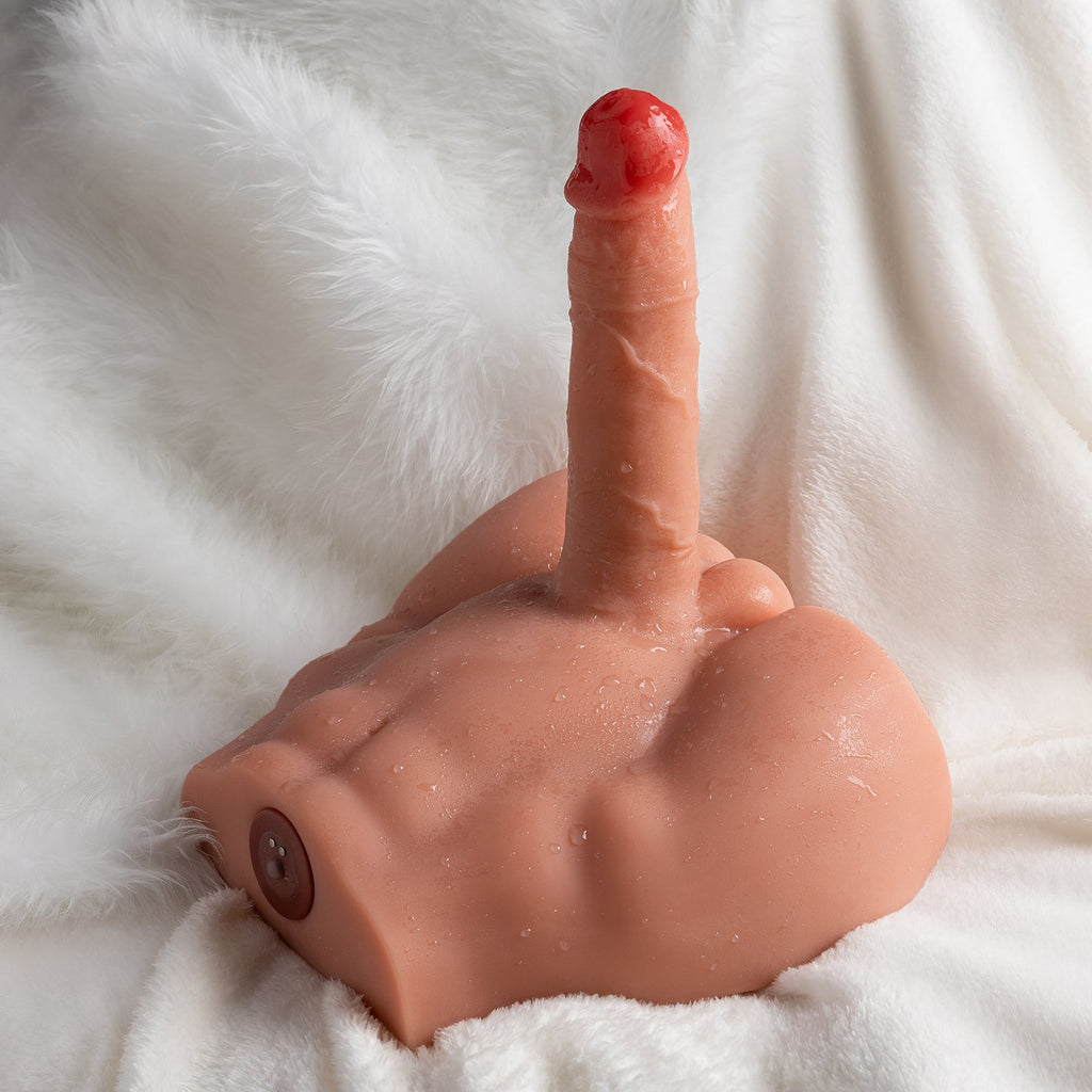Xise - Peel - Torso con Dildo Thrusting e Vibrante - 6,80"