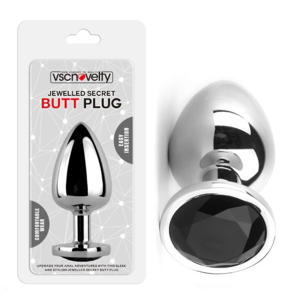 VSC Novelty - Plug Anale con Diamante Nero - L