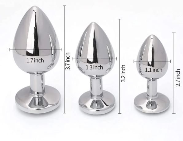 VSC Novelty - Plug Anale con Diamante Nero - L