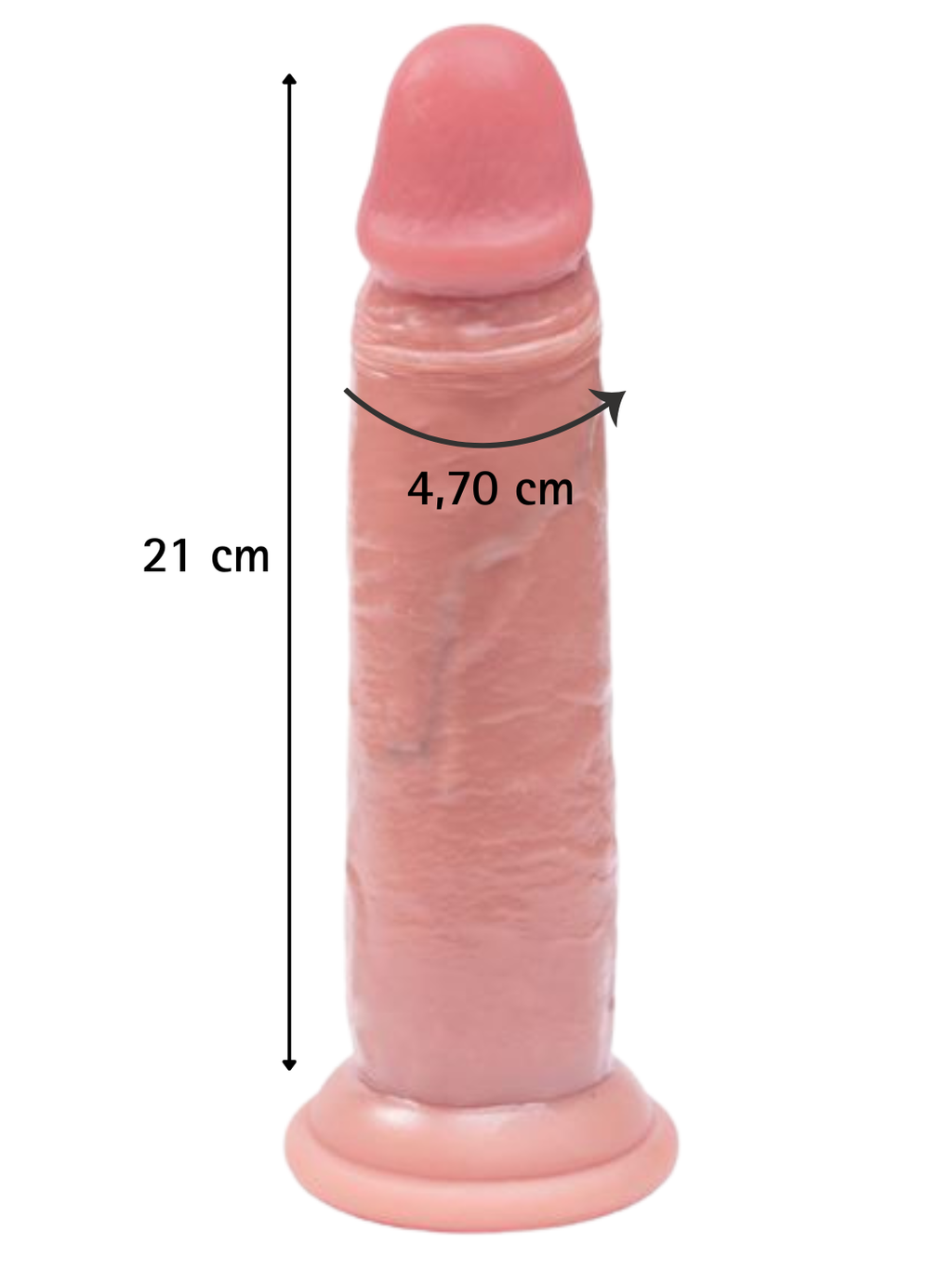 Fantasy Toys - Dildo Ultra Realistico Pelle Morbida - 21 cm