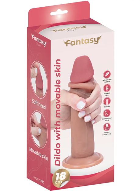 Fantasy Toys - Dildo Ultra Realistico Pelle Morbida - 18 cm