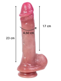 Fantasy Toys - Dildo Ultra Realistico Pelle Morbida - 23 cm