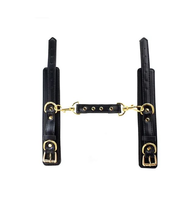 Fantasy Fetish - Manette Luxury Nere con Dettaglio Oro